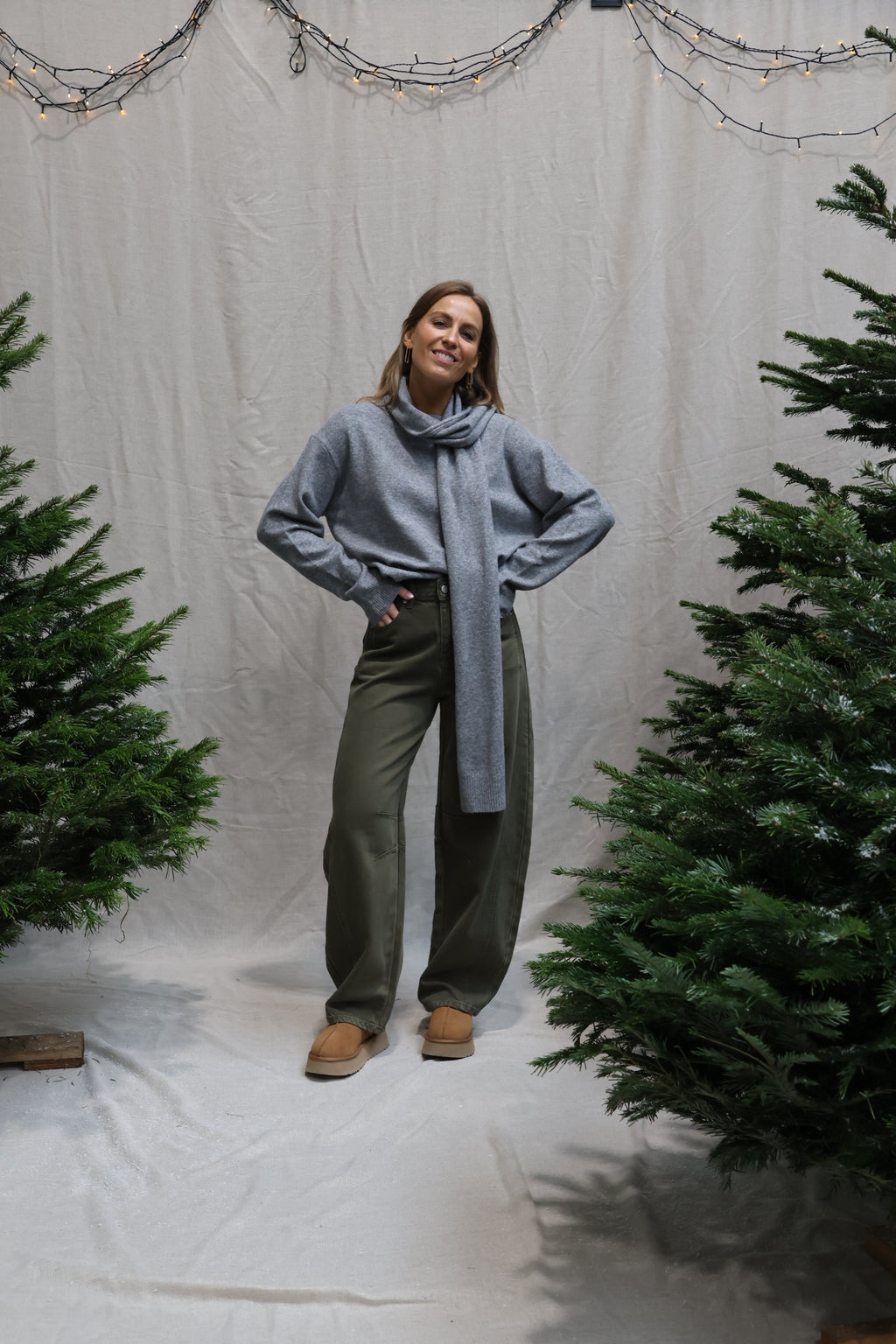 Rae balloon jeans kaki