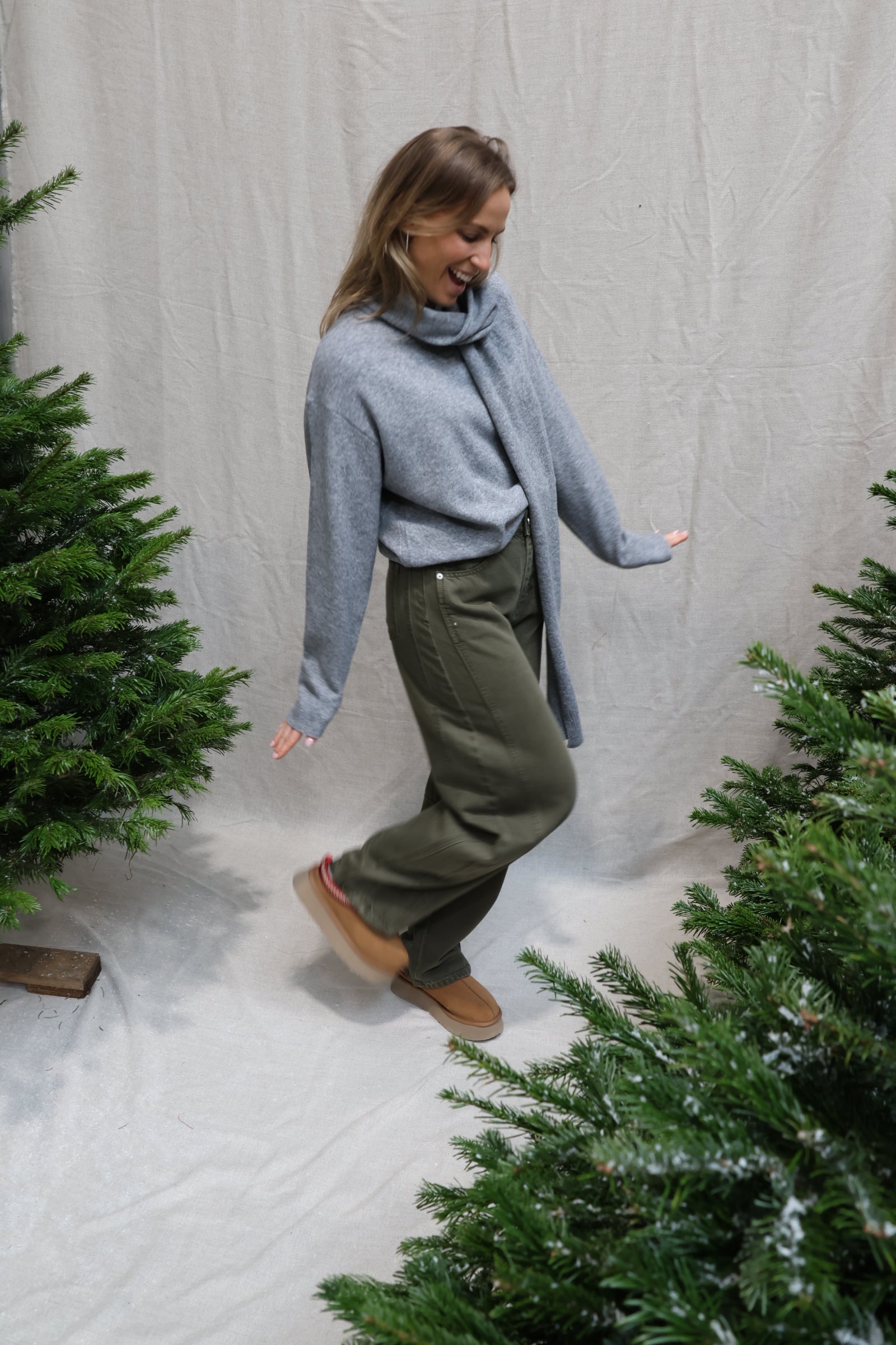 Rae balloon jeans kaki