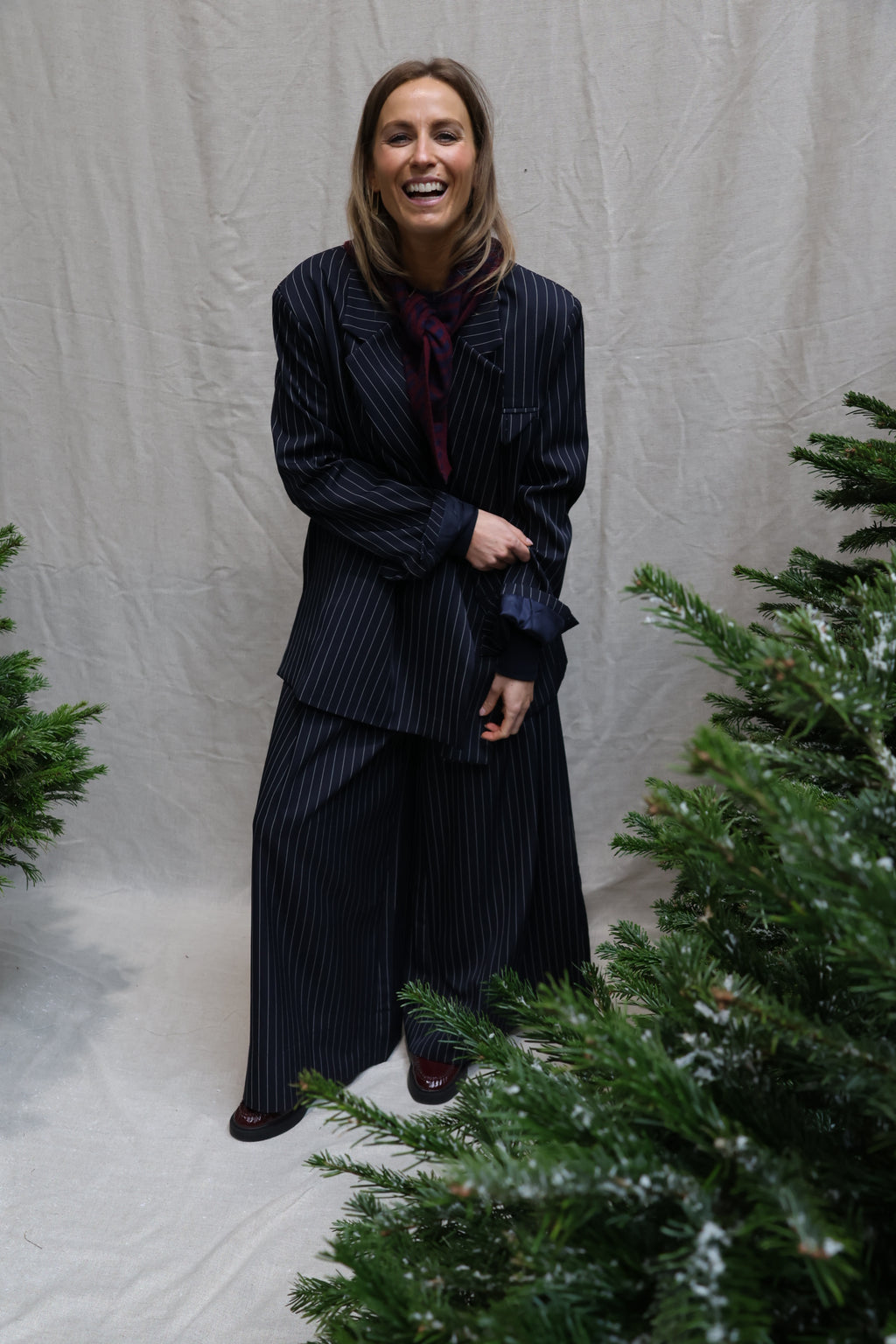 Gloria striped blazer marine