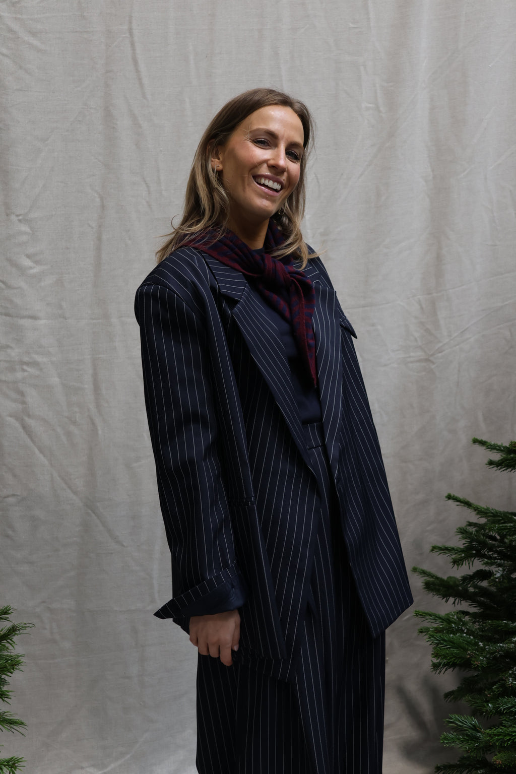 Gloria striped blazer marine