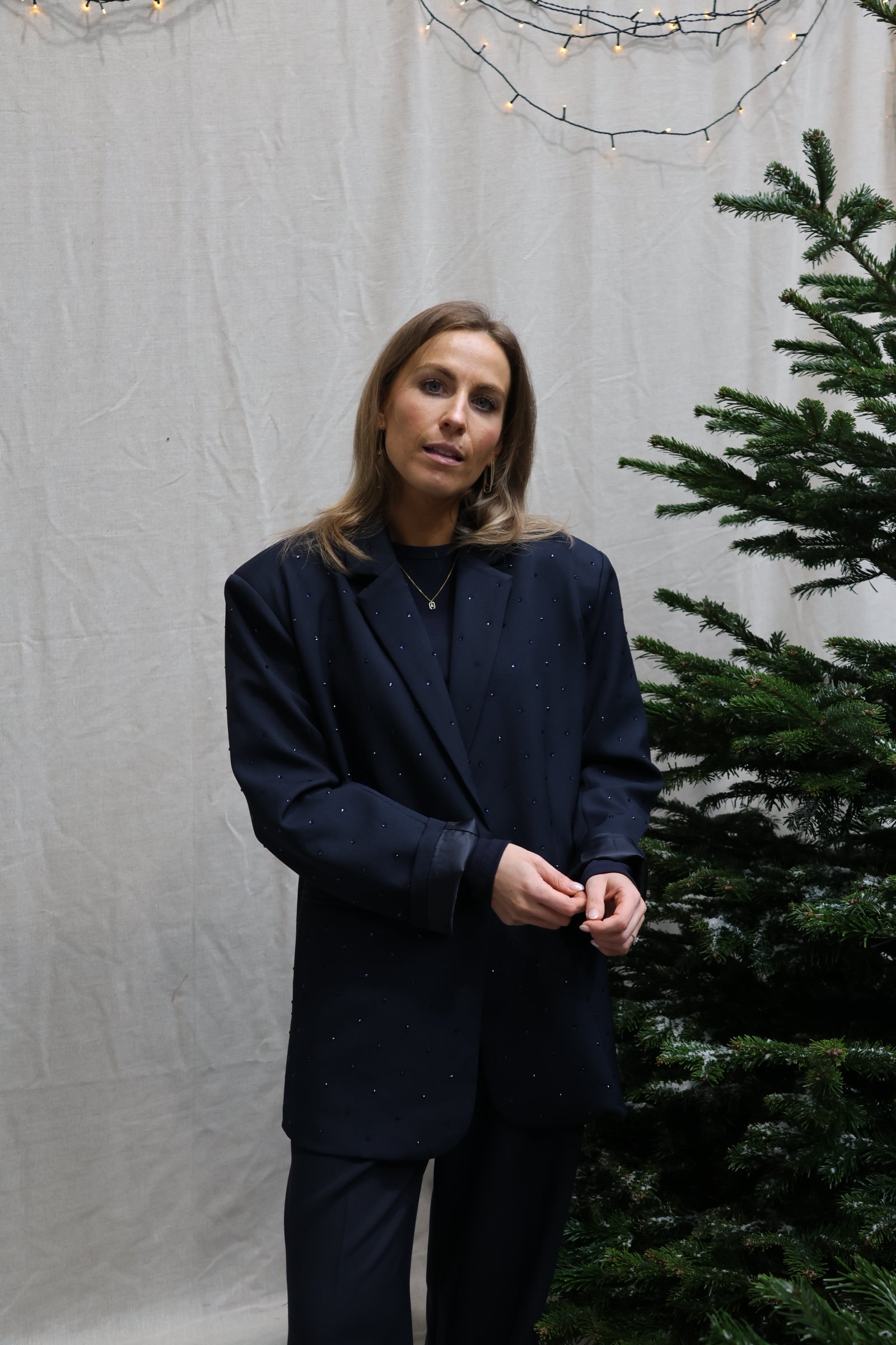 Eloise sparkling blazer marine