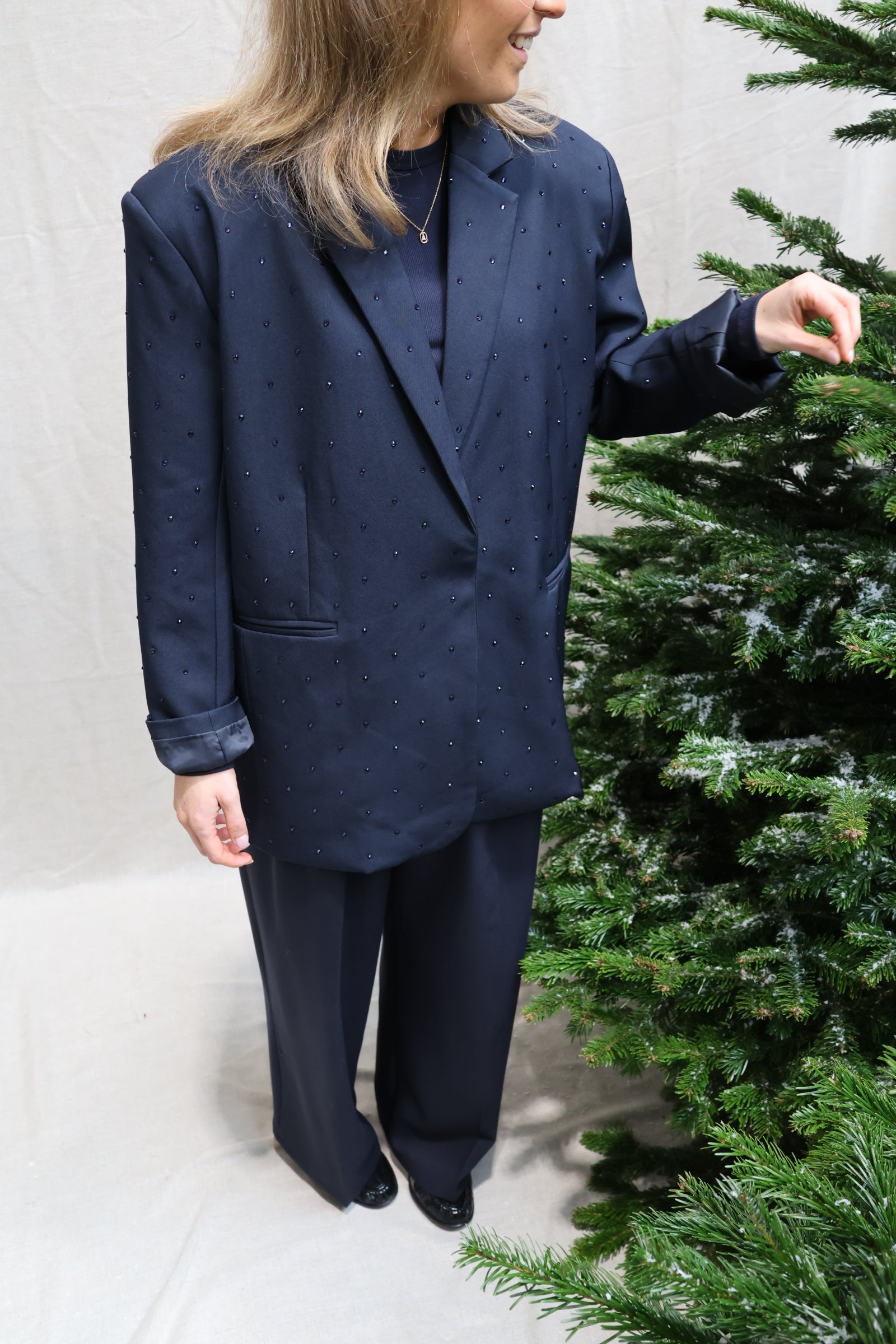 Eloise sparkling blazer marine