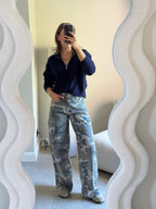 Alix trui met rits marine