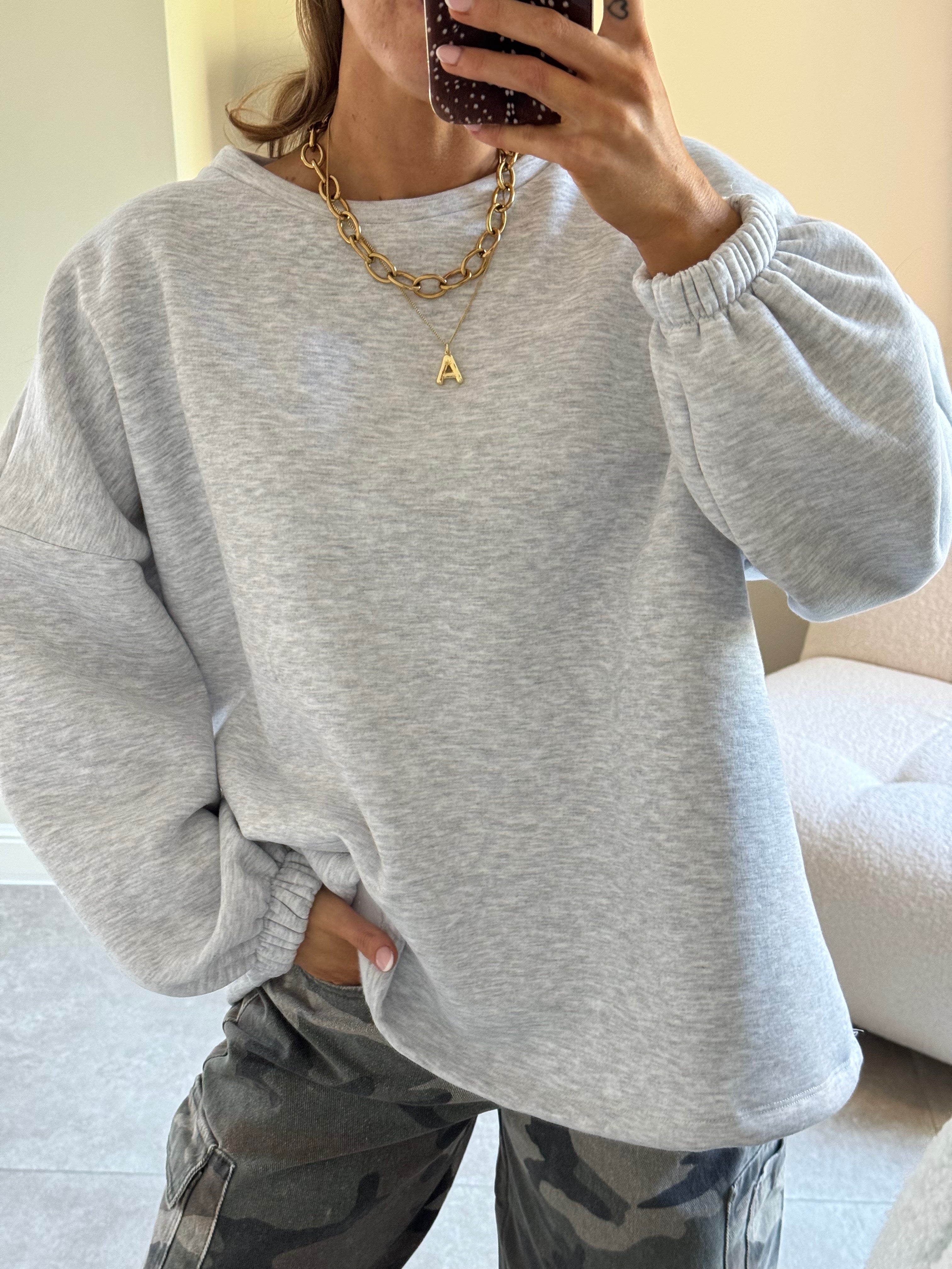 Amber sweater grijs