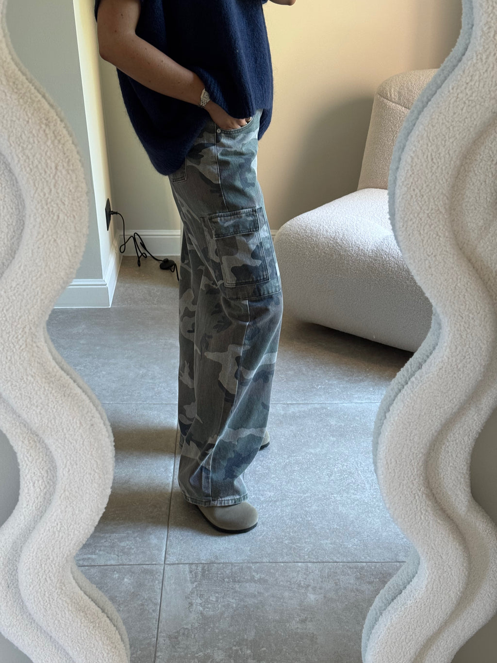 PRE-ORDER Brenna army cargo denim