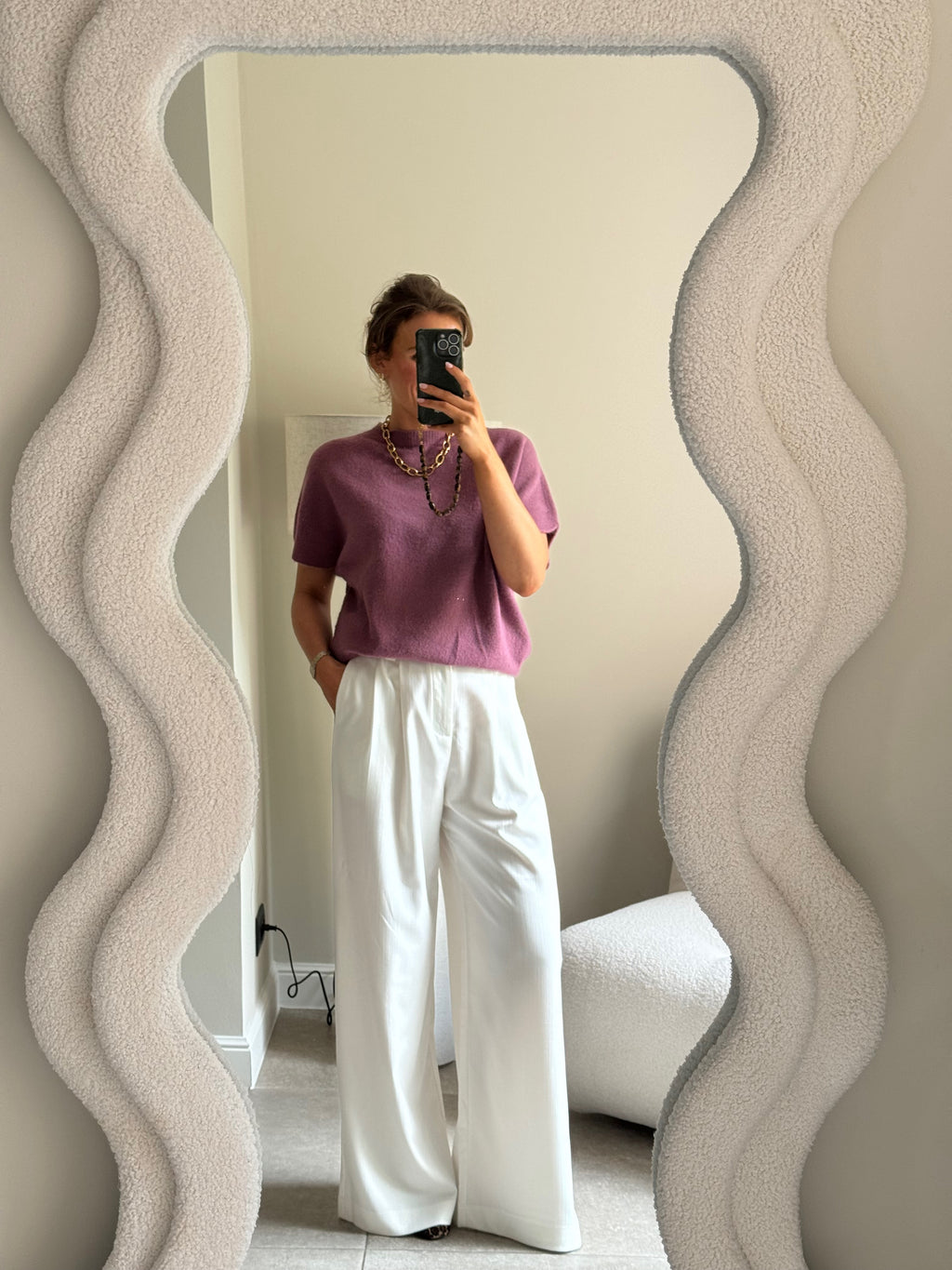 Lexie mouwloze knit oudroze
