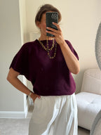 Lexie mouwloze knit bordeaux