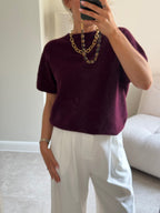 Lexie mouwloze knit bordeaux
