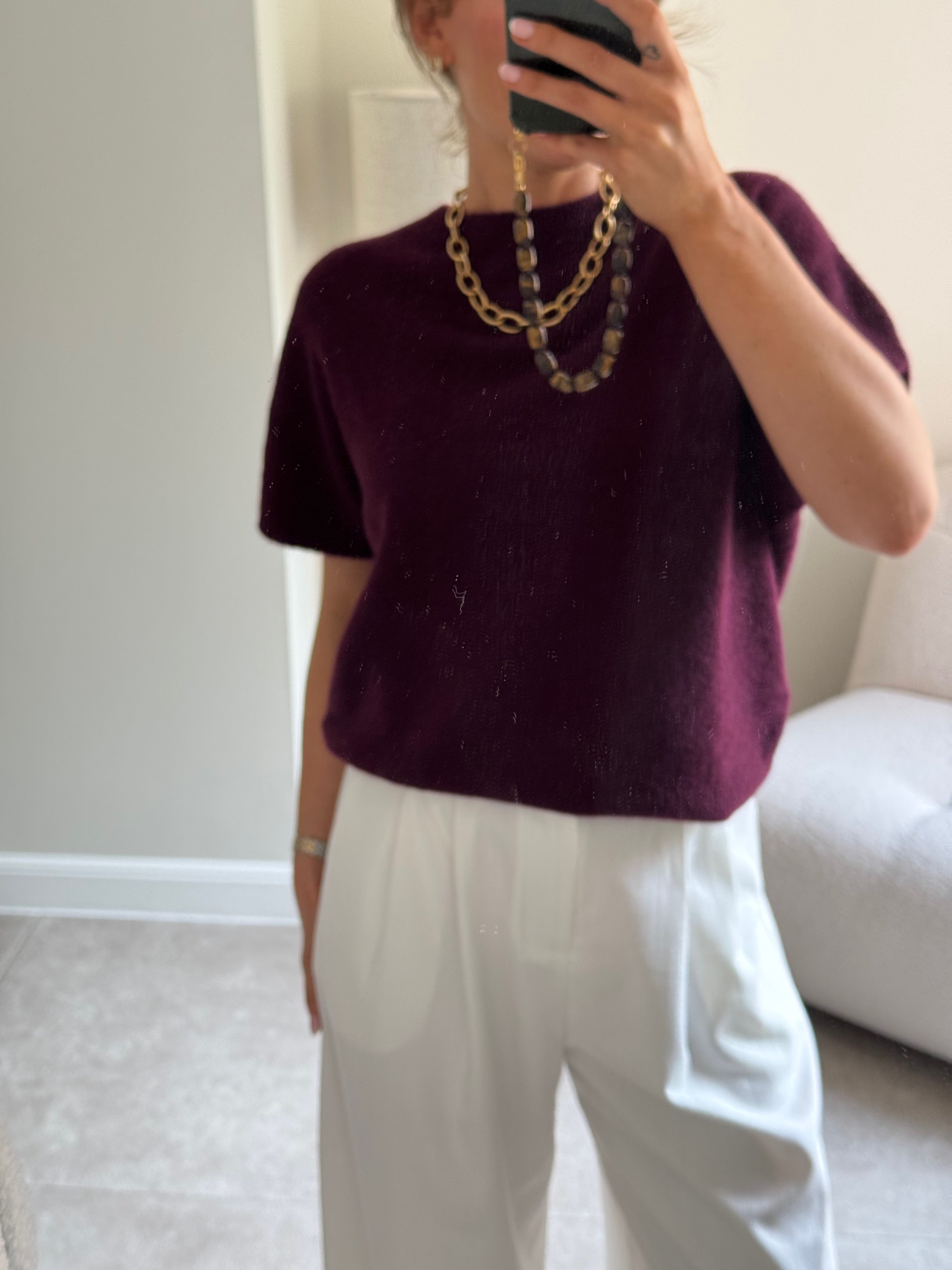 Lexie mouwloze knit bordeaux