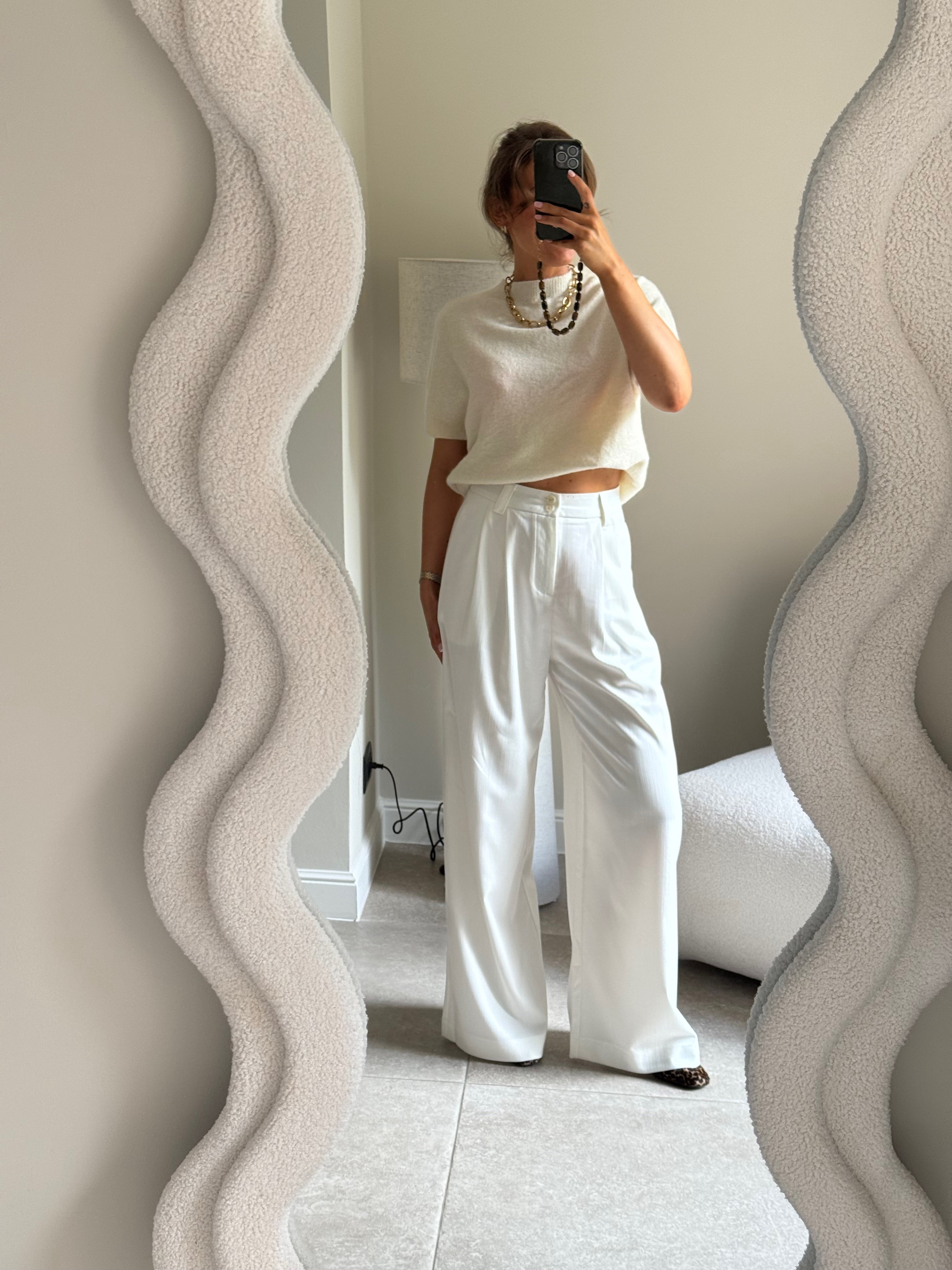 Lexie mouwloze knit ecru