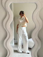 Lexie mouwloze knit ecru