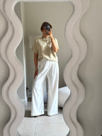 Lexie mouwloze knit beige