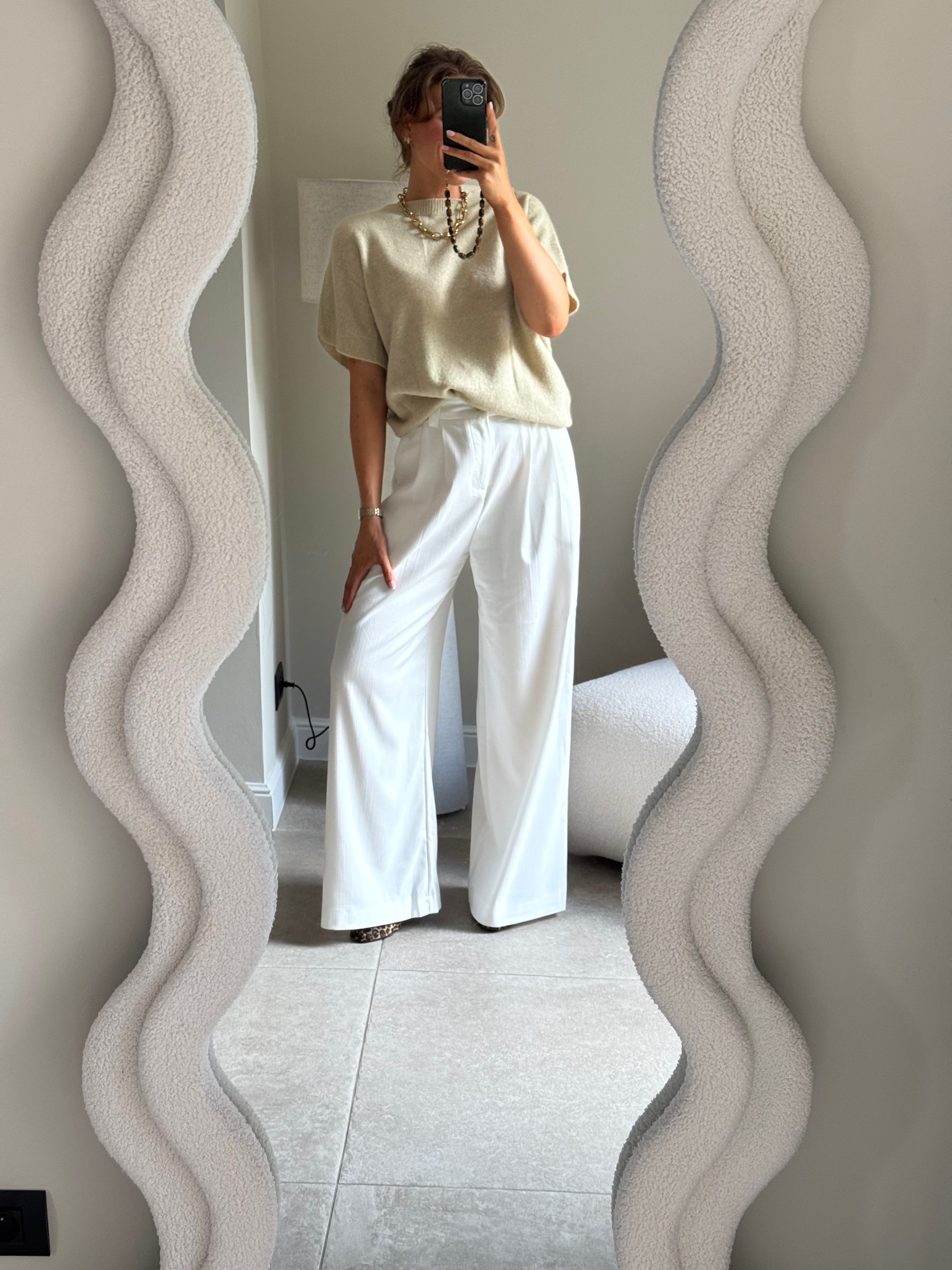 Lexie mouwloze knit beige