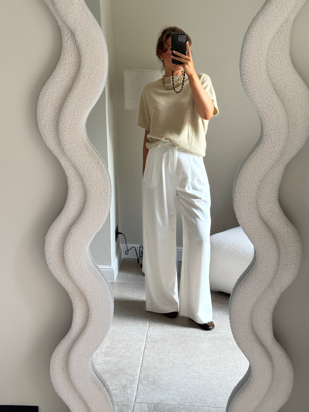 Lexie mouwloze knit beige