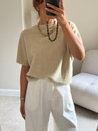 Lexie mouwloze knit beige