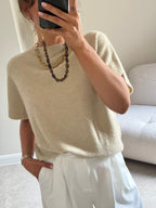 Lexie mouwloze knit beige