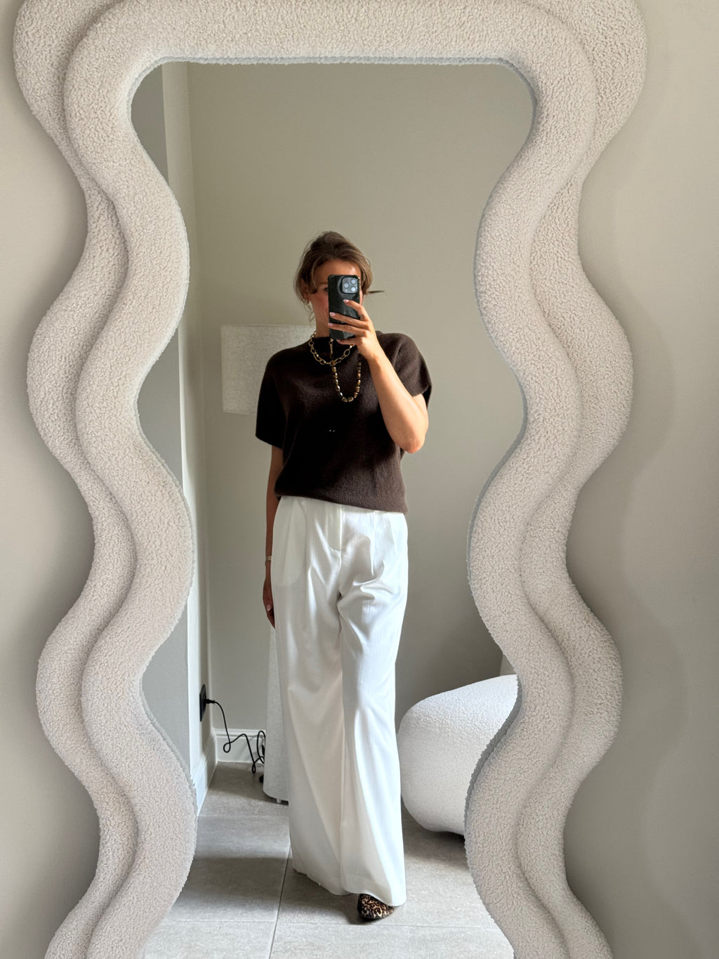 Lexie mouwloze knit bruin