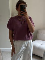 Lexie mouwloze knit oudroze