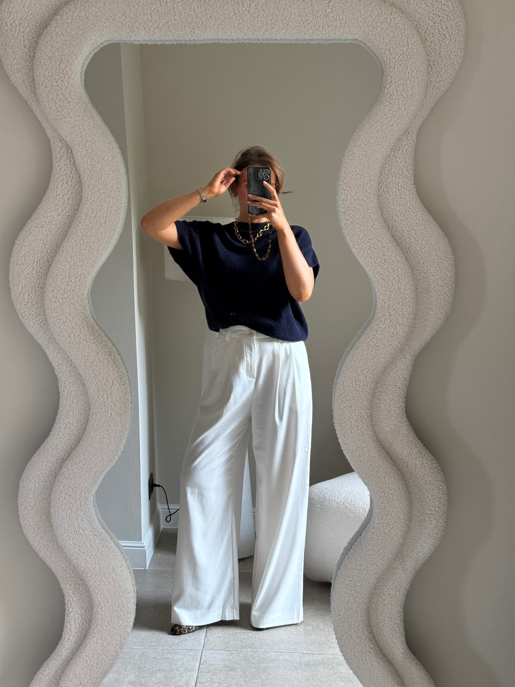 Lexie mouwloze knit marine