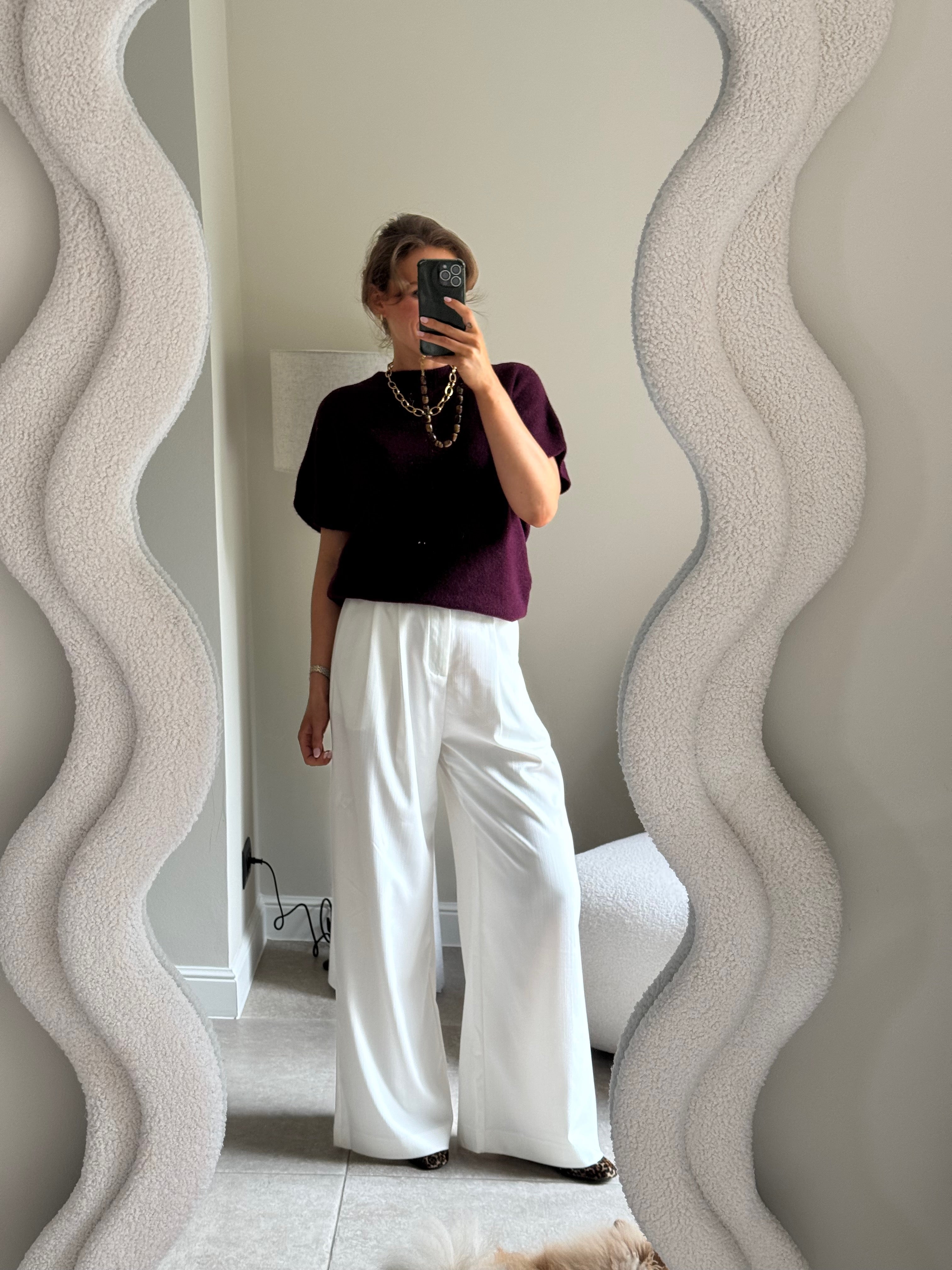 Lexie mouwloze knit bordeaux