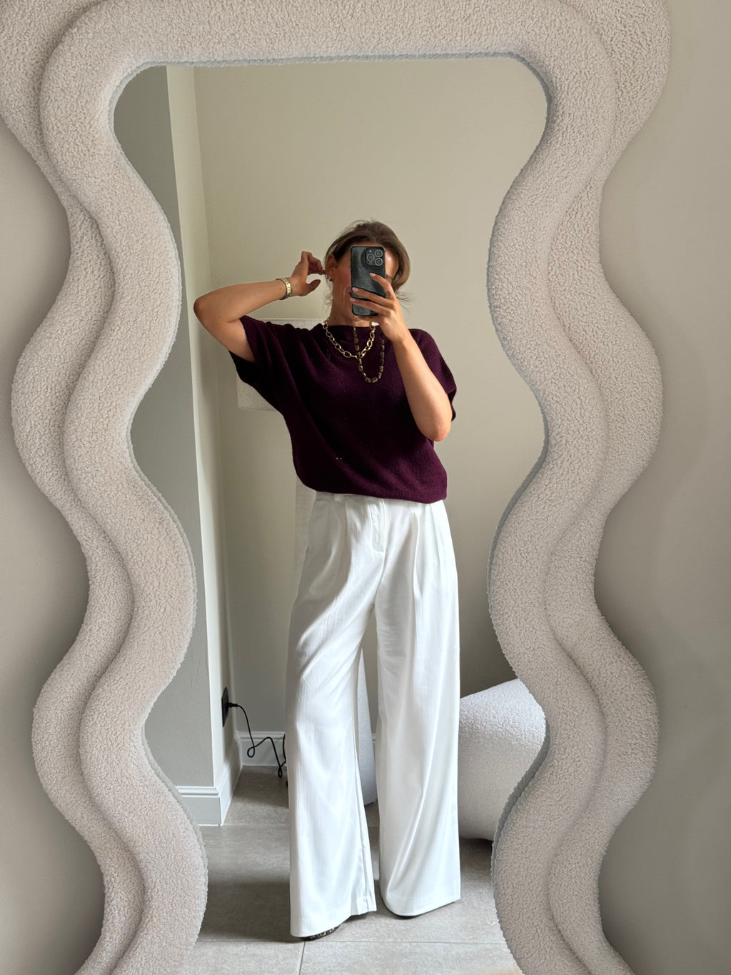 Lexie mouwloze knit bordeaux