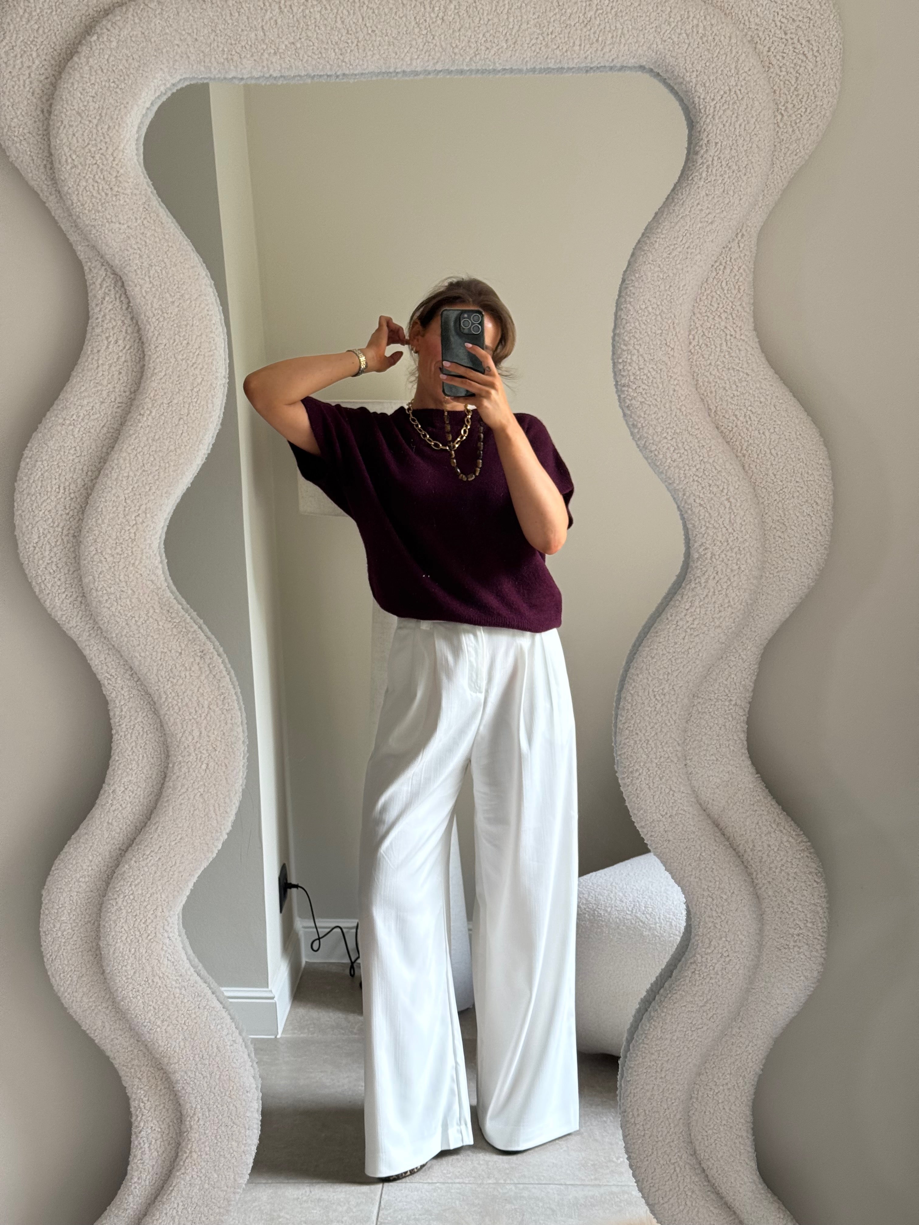 Lexie mouwloze knit bordeaux