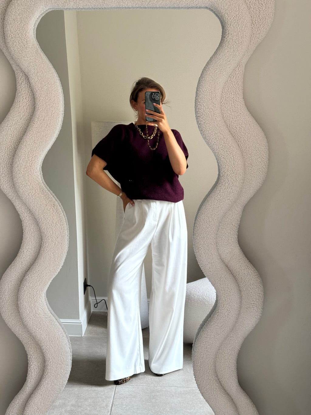 Lexie mouwloze knit bordeaux