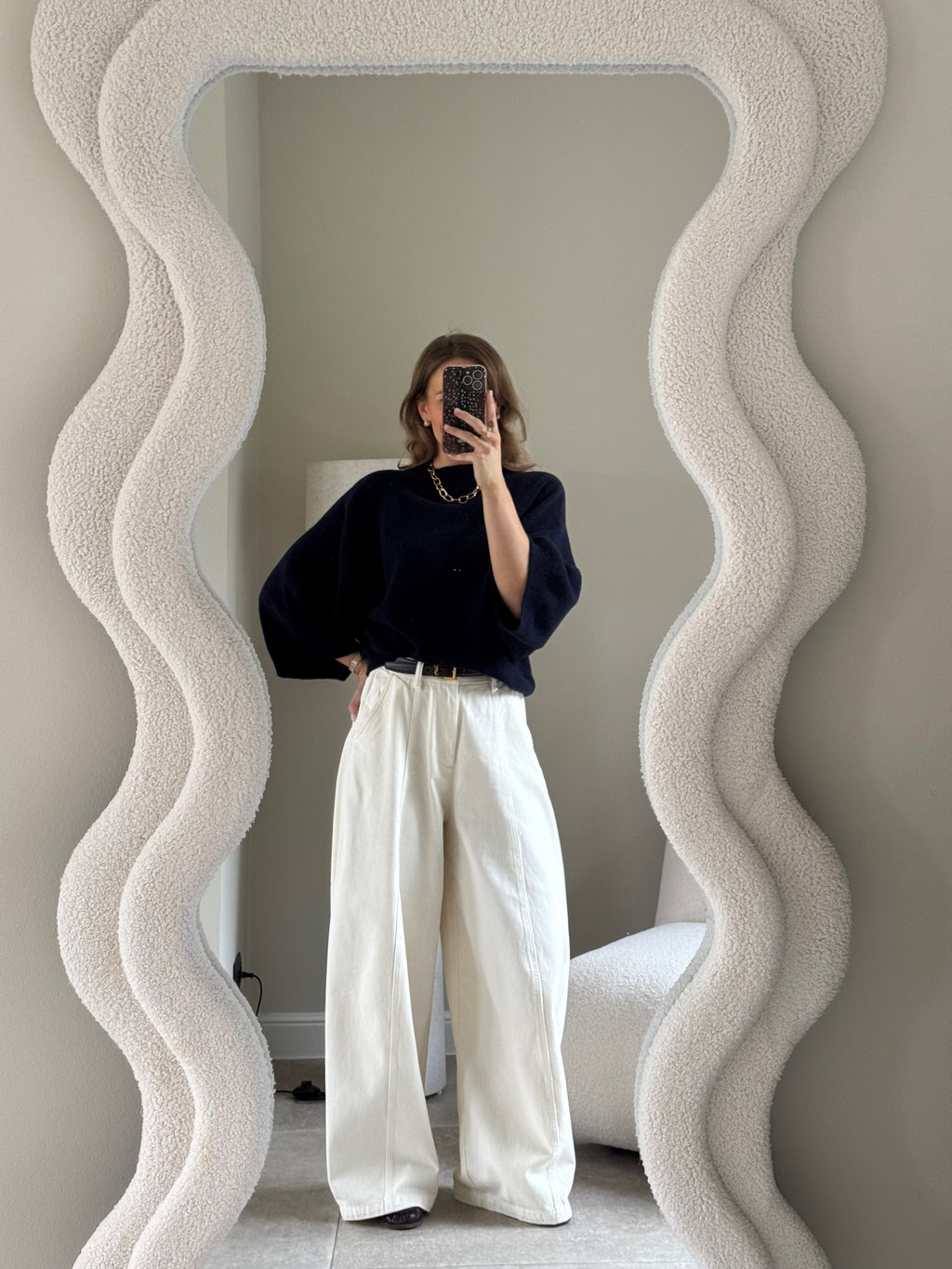 Luka round neck pull marine