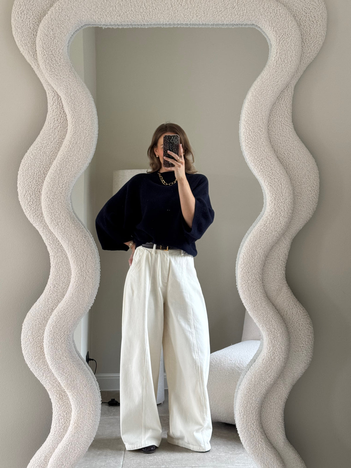 Luka round neck pull marine