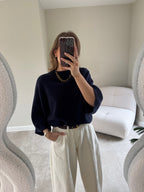 Luka round neck pull marine