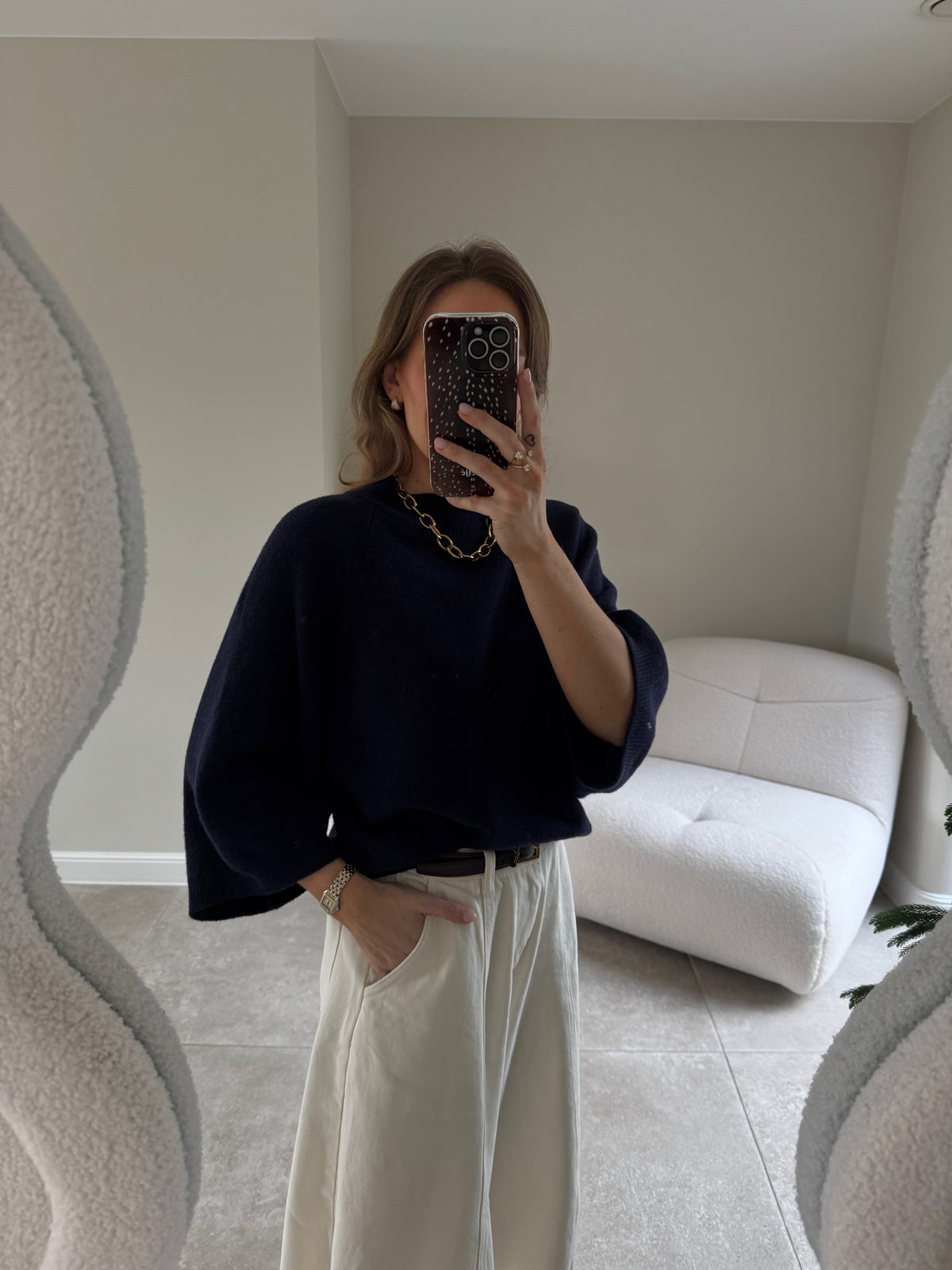 Luka round neck pull marine
