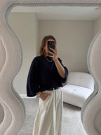 Luka round neck pull marine