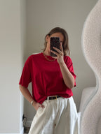Boxy T-shirt rood