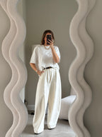 Boxy T-shirt wit