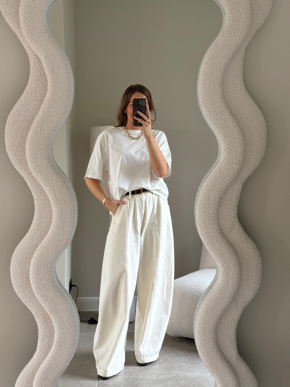 Boxy T-shirt wit