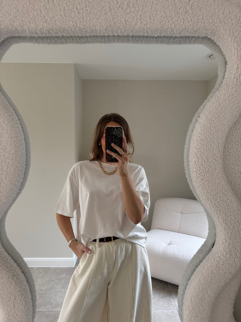 Boxy T-shirt wit