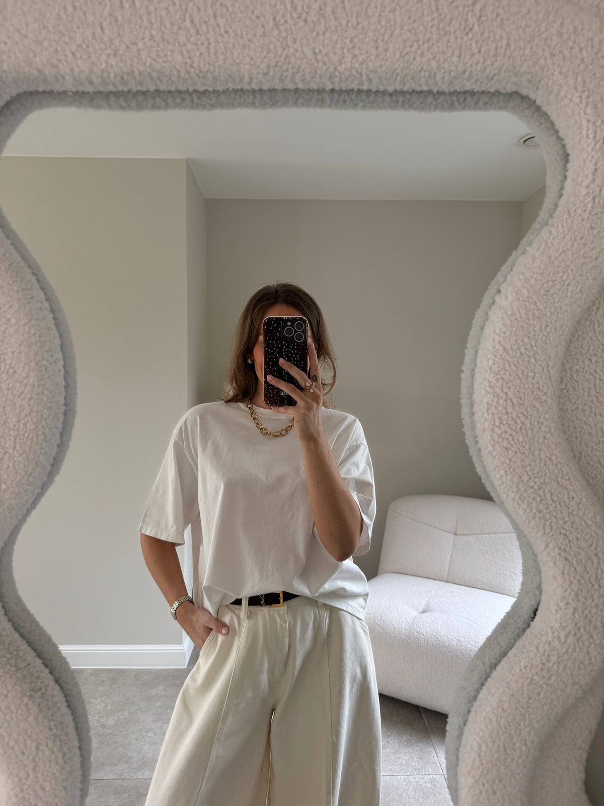Boxy T-shirt wit