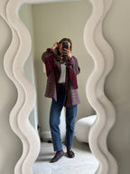 Amelia blazer met fringes bordeaux