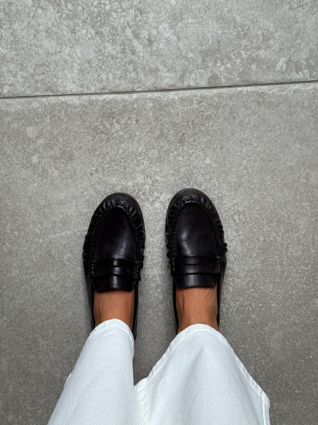 Yuna loafers donkerbruin
