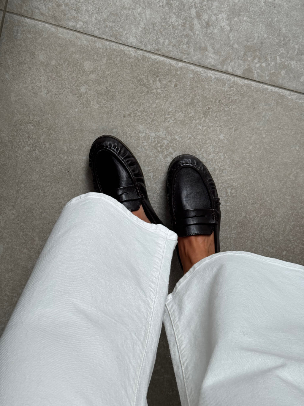 Yuna loafers donkerbruin
