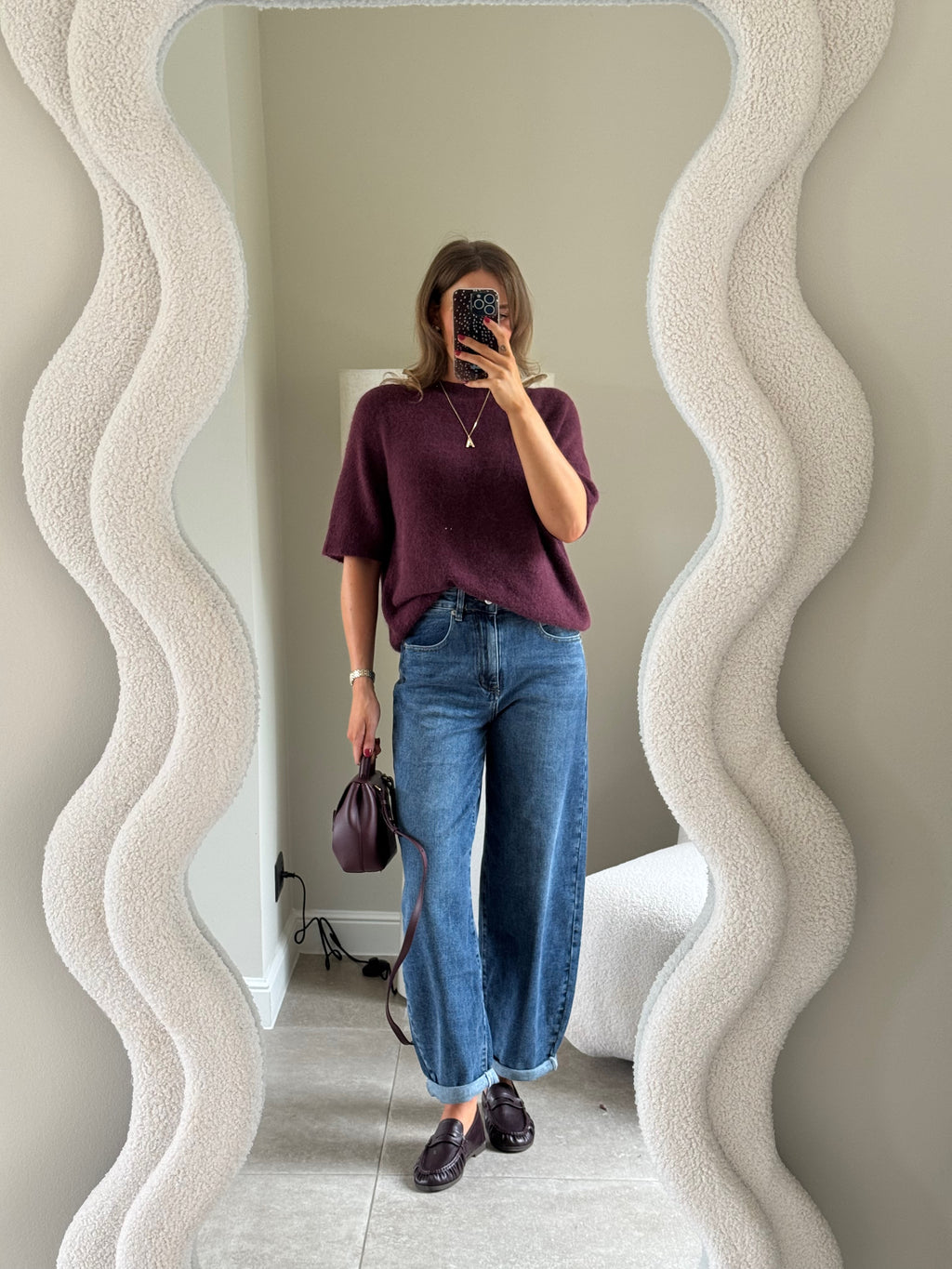 Ophélie balloon jeans dark denim