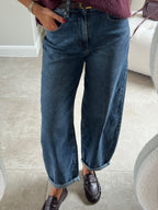 Ophélie balloon jeans dark denim