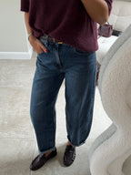 Ophélie balloon jeans dark denim