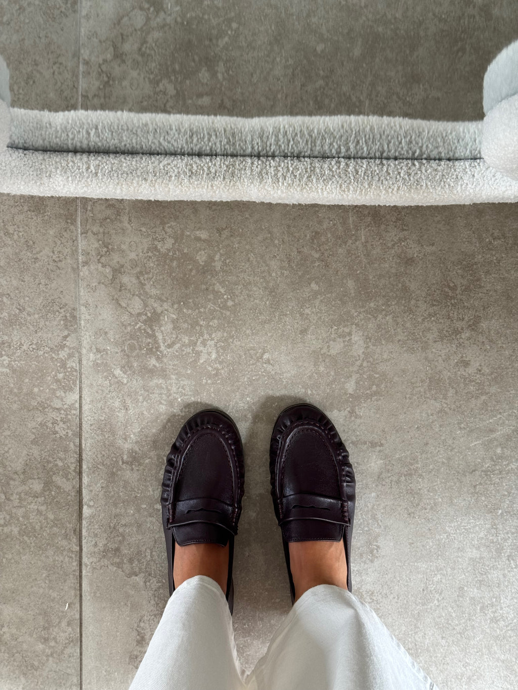Yuna loafers donker bordeaux