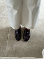 Yuna loafers donker bordeaux