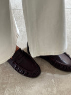 Yuna loafers donker bordeaux