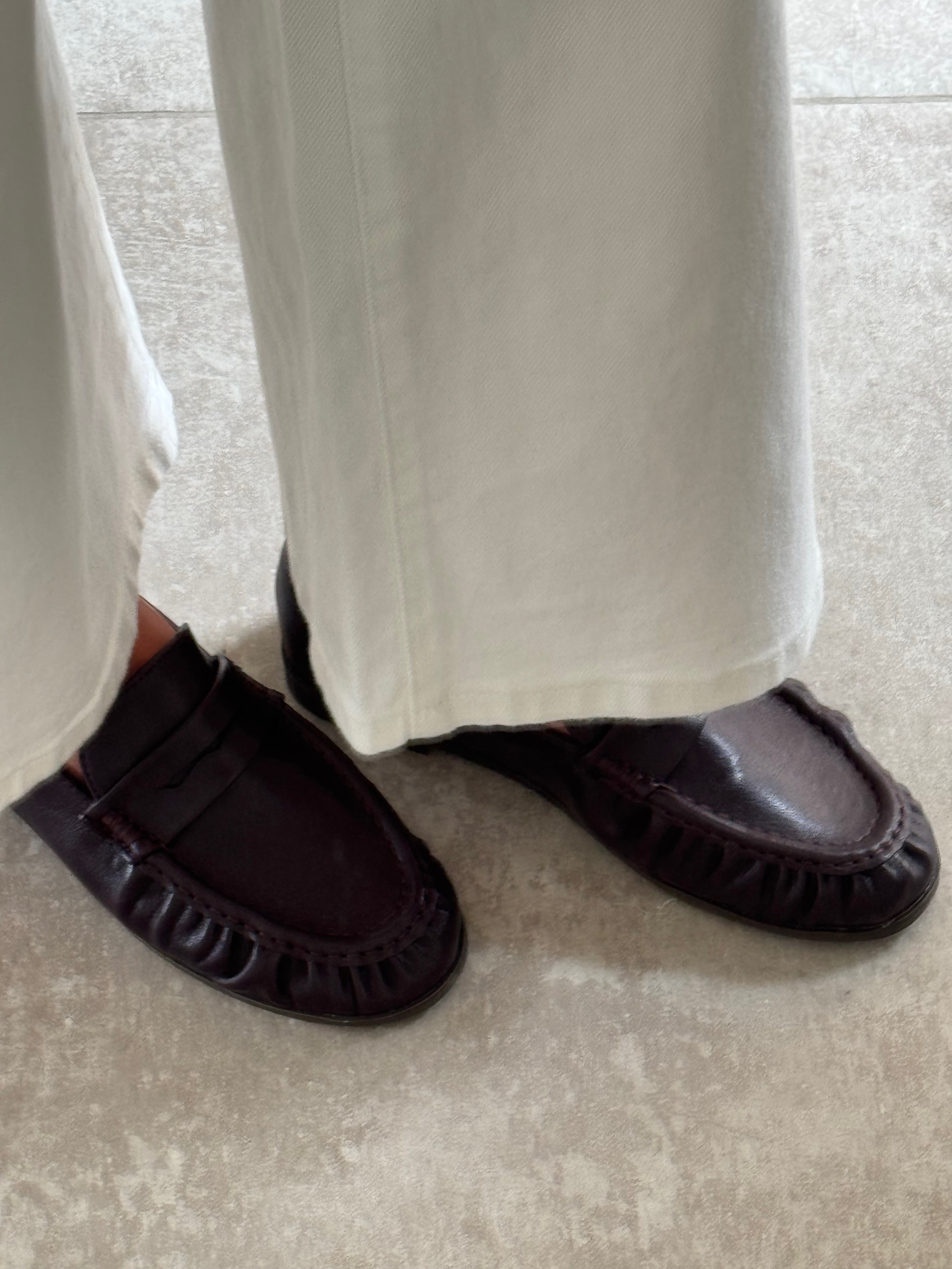 Yuna loafers donker bordeaux