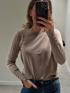 Farah pulletje met detail beige