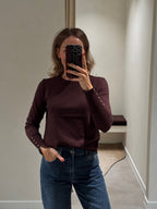 Farah pulletje met detail bruin