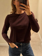 Farah pulletje met detail bruin